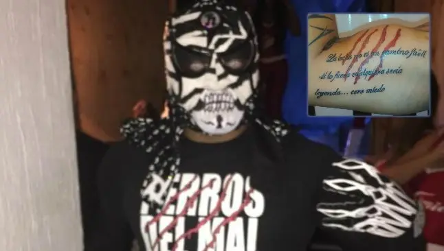 Pentagón Jr presume su nuevo tatuaje | ESPECIAL