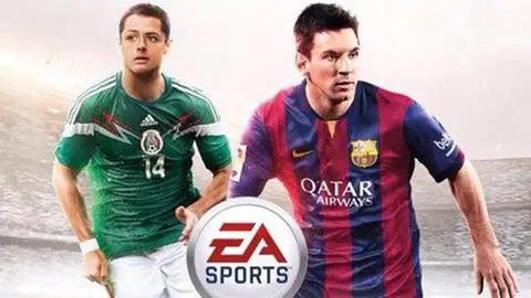Chicharito y Messi, la portada de FIFA 15