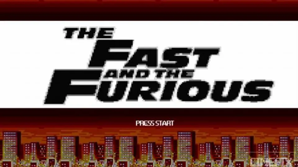 Así se vería el videojuego de Rápido y Furioso en 8 bits