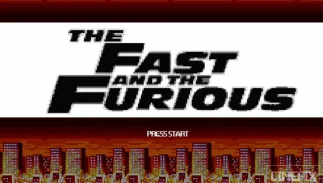 Así se vería el videojuego de Rápido y Furioso en 8 bits