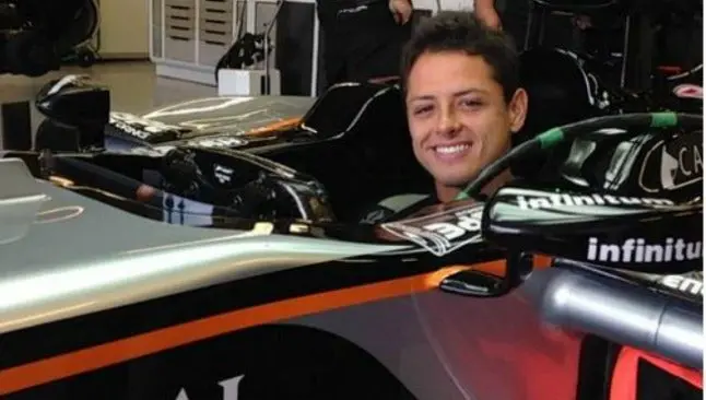 Chicharito Hernández, piloto de Force India por un día