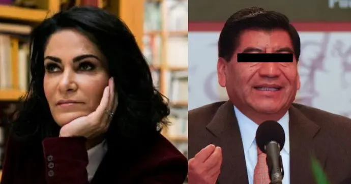 La periodista y el exgobernador de Puebla se encontraron por primera vez en 21 años mediante videoconferencia./Especial