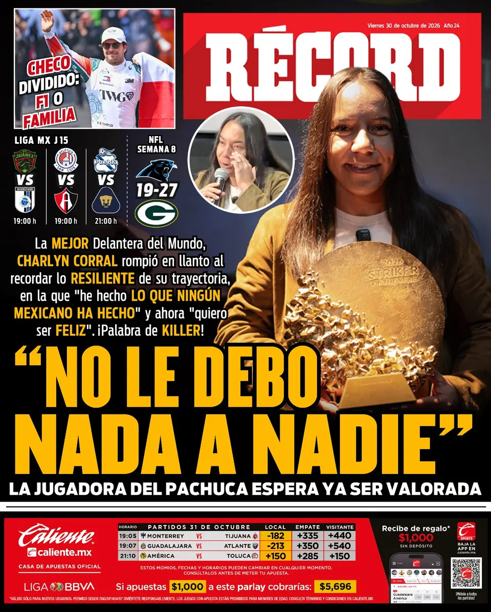 Portada RÉCORD 30 de Octubre de 2026