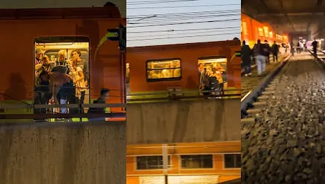 VIDEO: Usuarios del Metro CDMX caminan por las vías de la Línea 12 tras quedar atrapados