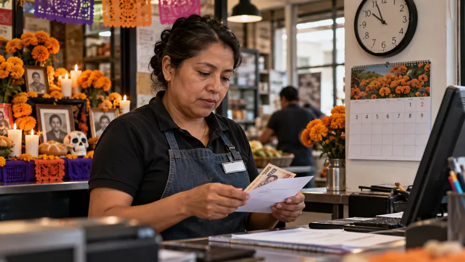 Trabajar durante el Día de Muertos no garantiza un pago doble o triple. / IA