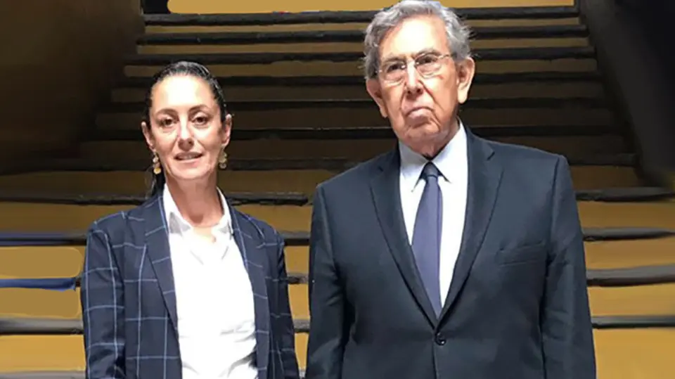 Sheinbaum reconoció el legado de honestidad y democracia de Cuauhtémoc Cárdenas tras su fallecimiento. / Especial