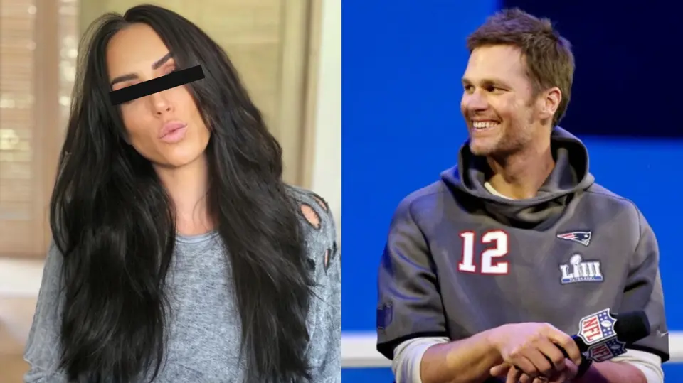 La conductora mexicana sorprendió a Tom Brady durante una conferencia del Super Bowl 2008. / Especial