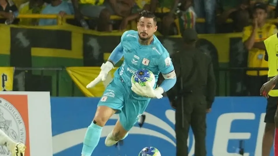 Jean Fernandez, portero brasileño en un partido América de Cali| INSTAGRAM