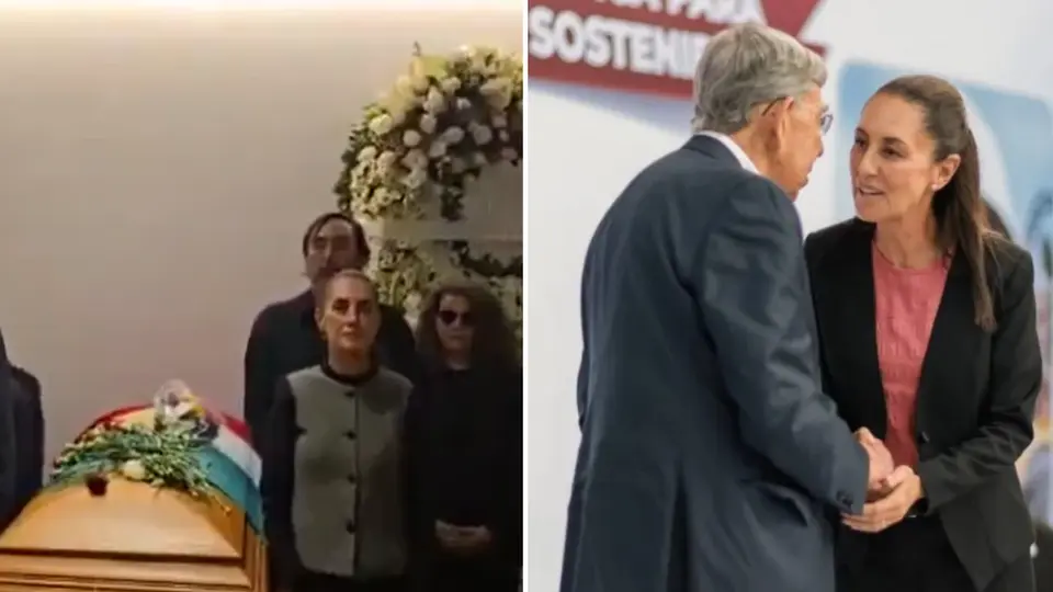 Sheinbaum despide a Cuauhtémoc Cárdenas y realiza guardia de honor en su funeral
