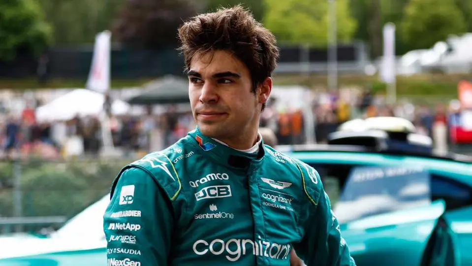 Stroll con indumentaria de Aston Martin l X:lance_stroll