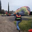 FOTOS: Tres globos aerostáticos caen en Teotihuacán por mal clima
