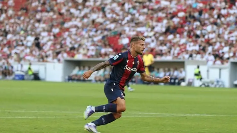 Ciro Immobile en un partido del Bologna en la Serie A | IG @bolognafc1909