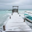 ¿Nieve en las playas del Golfo de México? Qué dice el pronóstico por ola ártica extrema