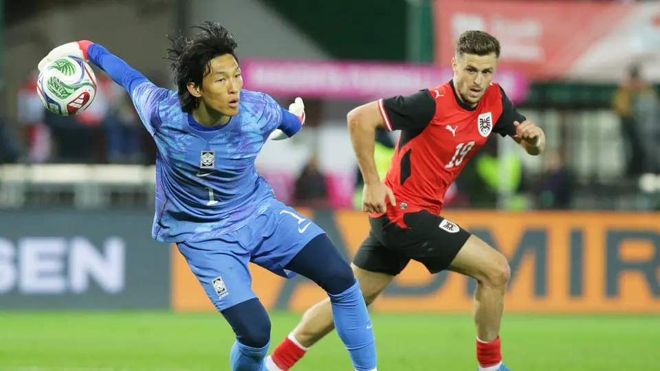 Seung-gyu Kim en el partido amistoso entre Corea del Sur y Austria | AP