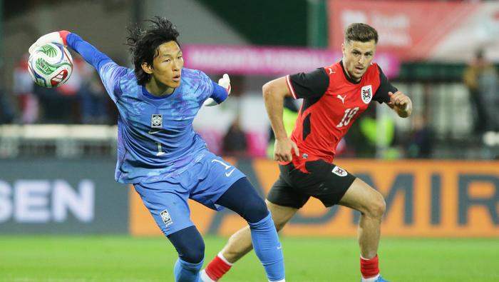 Seung-gyu Kim en el partido amistoso entre Corea del Sur y Austria | AP