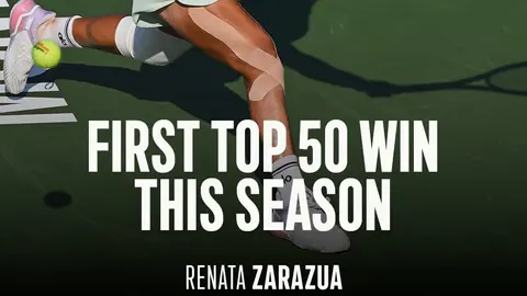 Renata Zarazúa debuta con victoria en el WTA 500 de Charleston con marca histórica incluida