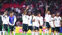 Jugadores de la Selección Mexicana después del partido amistoso contra Portugal | MEXSPORT