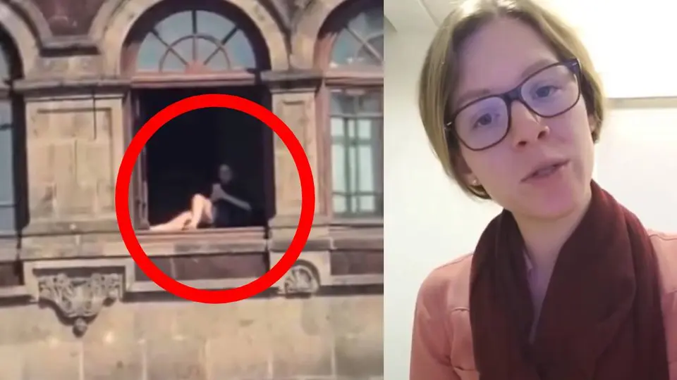 Revelan identidad de la mujer que se asoleaba en Palacio Nacional
