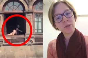 Revelan identidad de la mujer que se asoleaba en Palacio Nacional