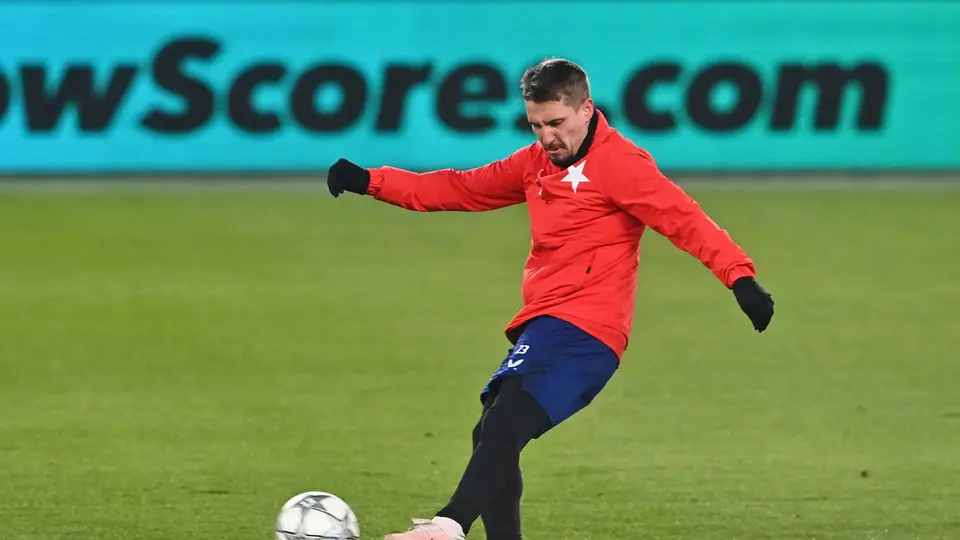 Michal Sadílek, con Slavia Praga | AFP