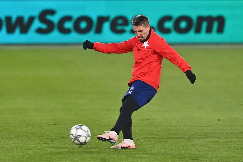 Michal Sadílek, con Slavia Praga | AFP