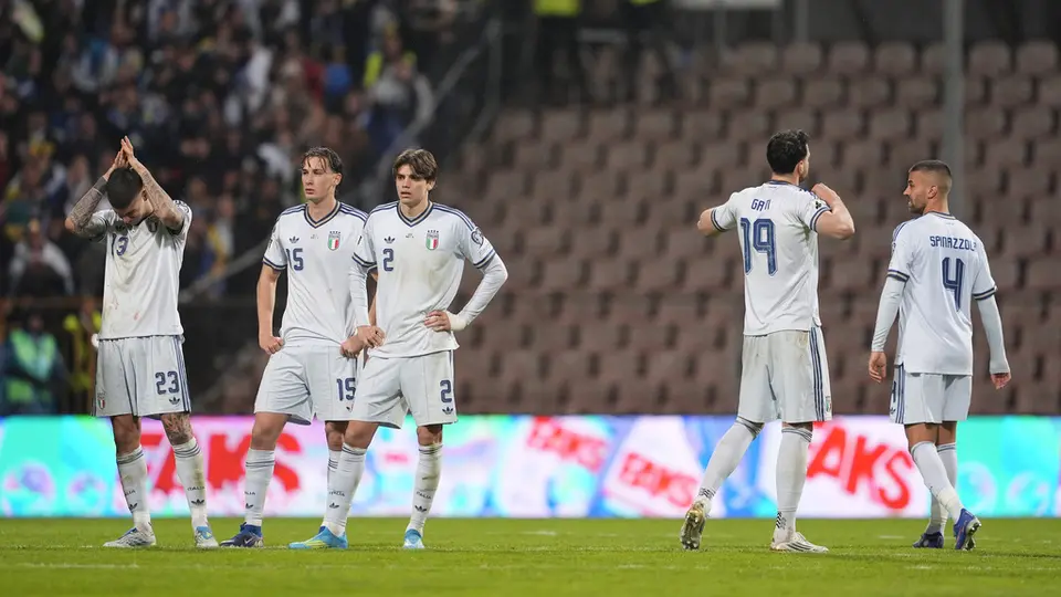 Italia quedando eliminada del Mundial 2026 | AP