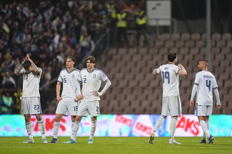 Italia quedando eliminada del Mundial 2026 | AP