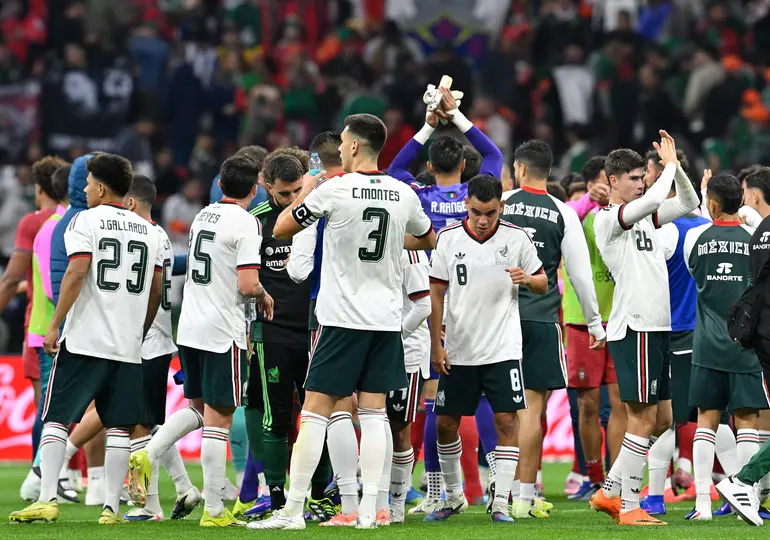 Jugadores de la Selección Mexicana después del partido amistoso contra Portugal | MEXSPORT