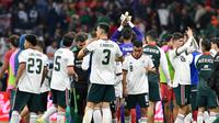Jugadores de la Selección Mexicana después del partido amistoso contra Portugal | MEXSPORT