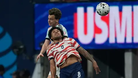 Meunier en el partido de la Selección de Bélgica contra Estados Unidos | AP