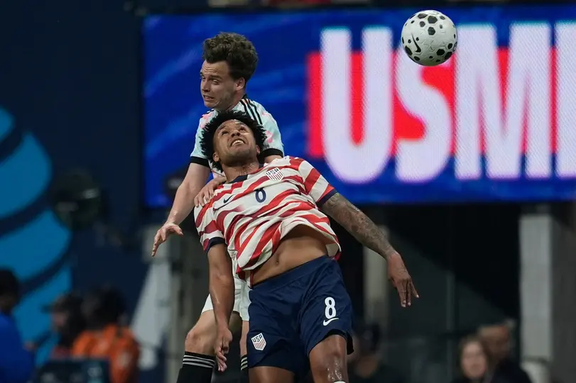 Meunier en el partido de la Selección de Bélgica contra Estados Unidos | AP
