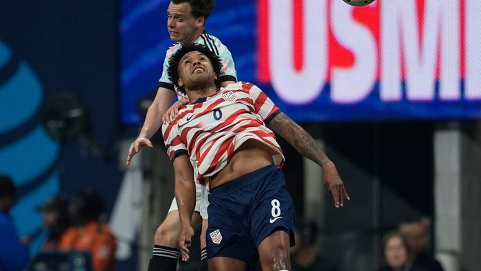 Meunier en el partido de la Selección de Bélgica contra Estados Unidos | AP