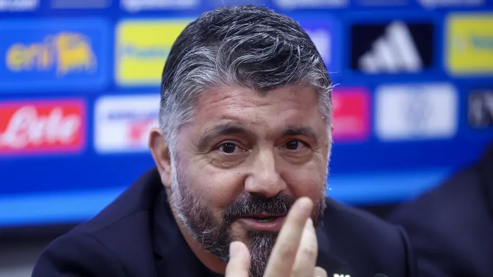 Gennaro Gattuso en la conferencia de prensa l AP
