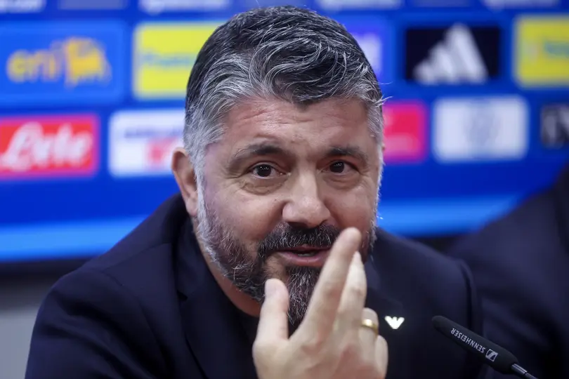 Gennaro Gattuso en la conferencia de prensa l AP