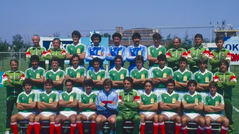El plantel completo del Tricolor, en México 1986. l MEXSPORT