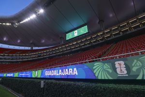 Estadio Guadalajara previo al partido entre Nueva Caledonia y Jamaica en el Repechaje del Mundial 2026 | MEXSPORT
