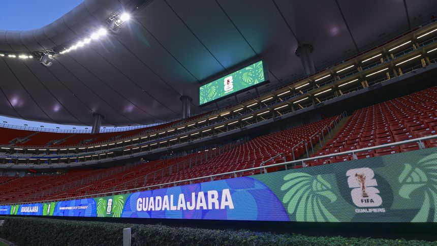 Estadio Guadalajara previo al partido entre Nueva Caledonia y Jamaica en el Repechaje del Mundial 2026 | MEXSPORT