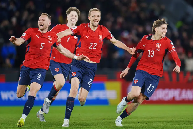 La Selección de Chequia celebra su victoria y pase al Mundial l AP