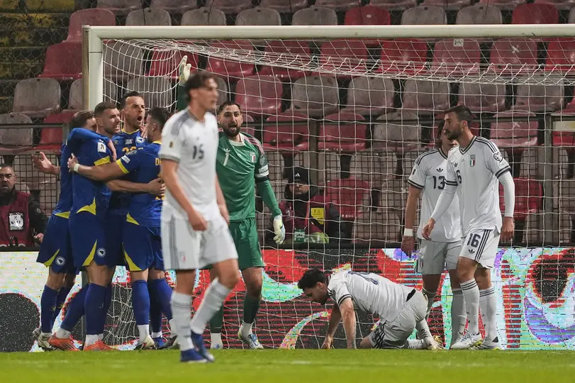 Repechaje entre Bosnia y Herzegovina e Italia l AP
