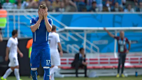 Ciro Immobile lamentándose la derrota ante Inglaterra en Brasil 2014 | Imago7