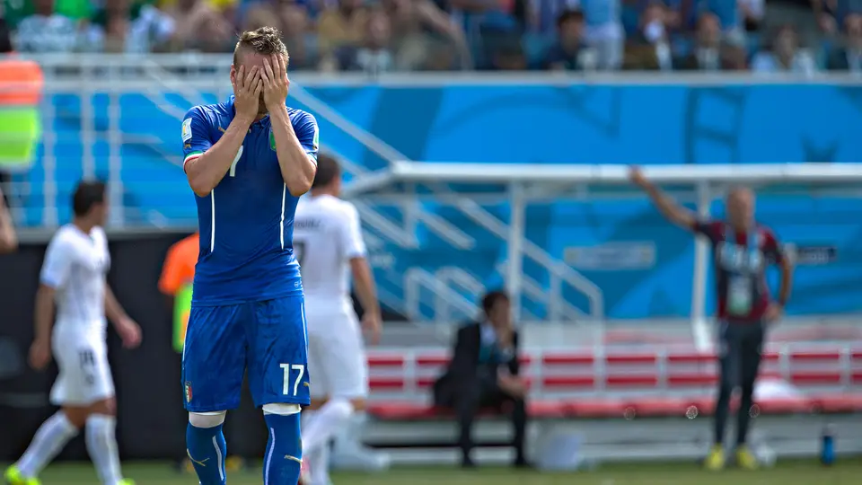 Ciro Immobile lamentándose la derrota ante Inglaterra en Brasil 2014 | Imago7