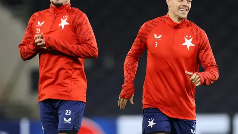 Michal Sadílek, con Slavia Praga | AFP