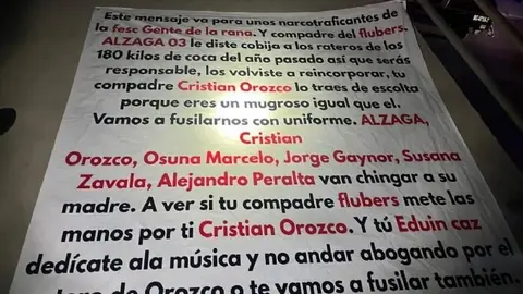 “Y tú, Eduin Caz, dedícate a la música”: narcomanta amenaza al vocalista de Grupo Firme