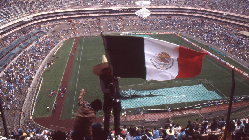 El Estadio Azteca, en México 1986. l MEXSPORT