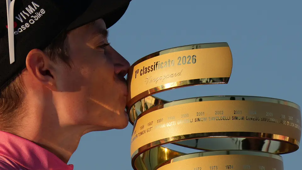 Jonas Vingegaard tras ganar el Giro de Italia | AP