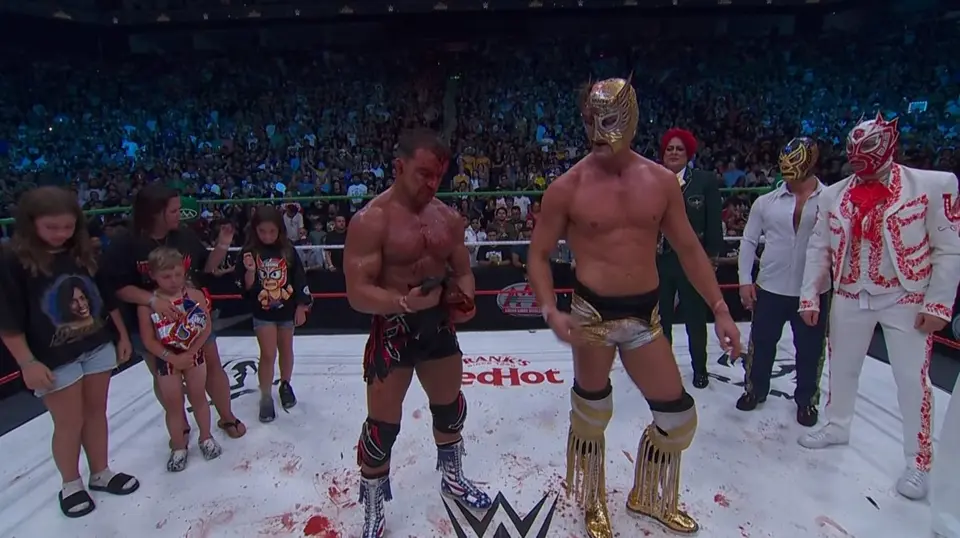 Chad Gable reveló ser él quien daba vida al Original Grande Americano | Captura de pantalla