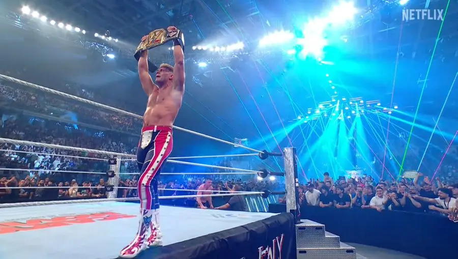 Cody Rhodes reteniendo el campeonato de la WWE ante Gunther | WWE