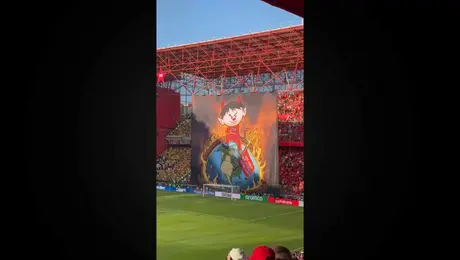 ¡Se desata el infierno! Espectacular tifo de Toluca para salir a la Final de Concacaf Champions Cup