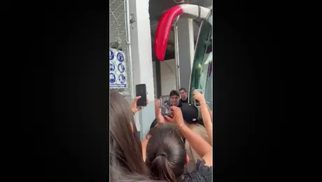 Gilberto Mora causa la locura en su llegada a San Luis