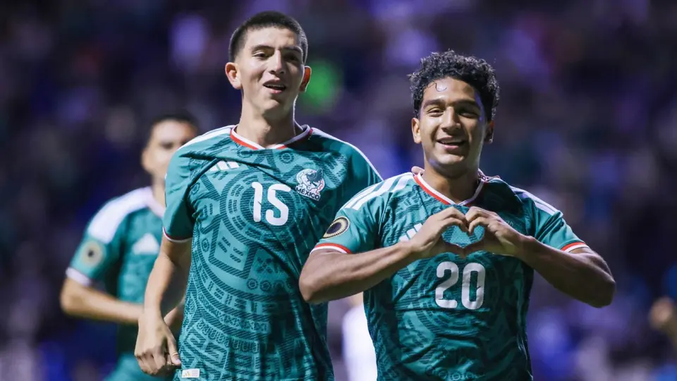 Jugadores de la Selección Mexicana Sub-20 en celebración | MEXSPORT